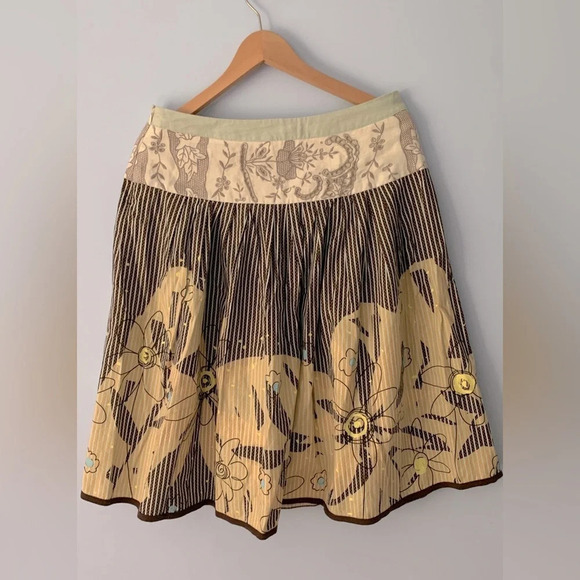 Cabi Treasure skirt size 6 100% cotton Y2K phoebe style summer skirt - Picture 2 of 5